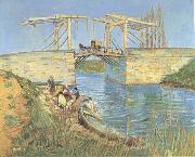 Vincent Van Gogh The Langlois Bridge at Arles (mk09) oil painting